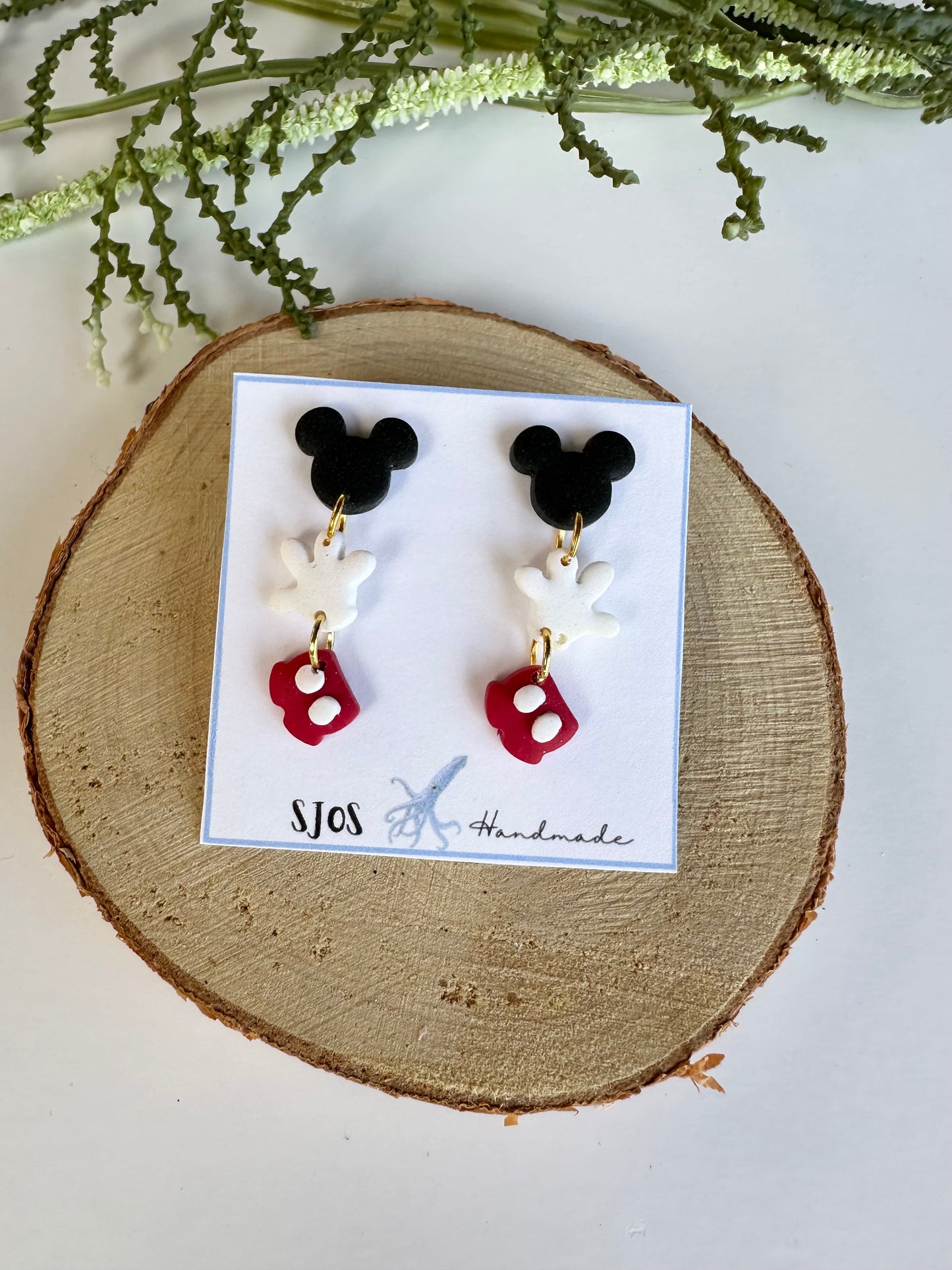 Small Mouse 3 piece dangle