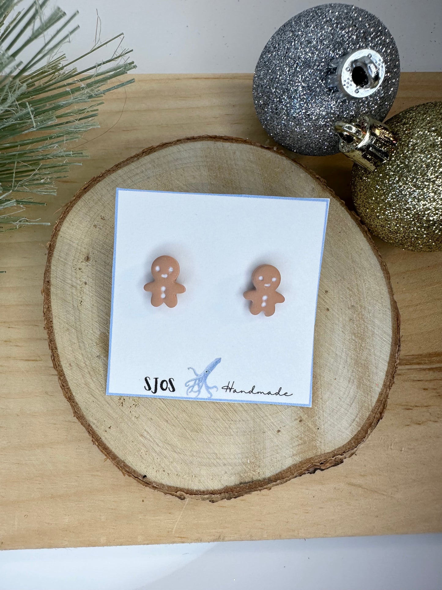 Gingerbread Man Stud