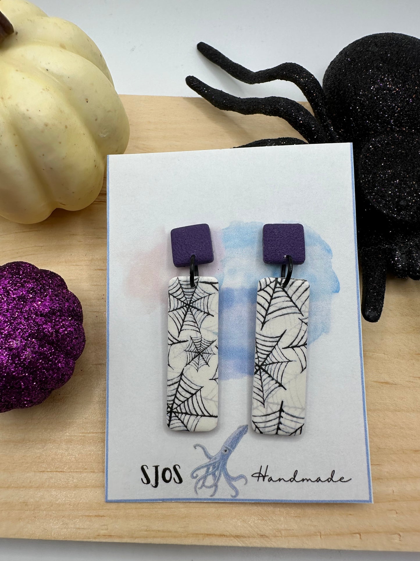 Spiderweb Rectangle Dangle