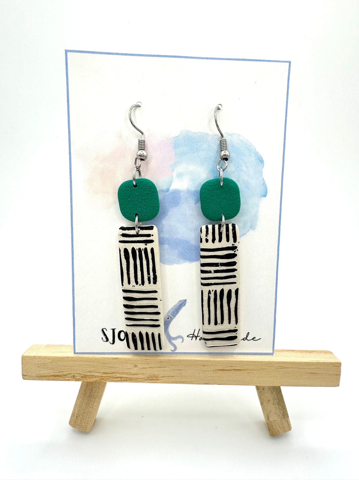 2 Piece Rectangle Dangle