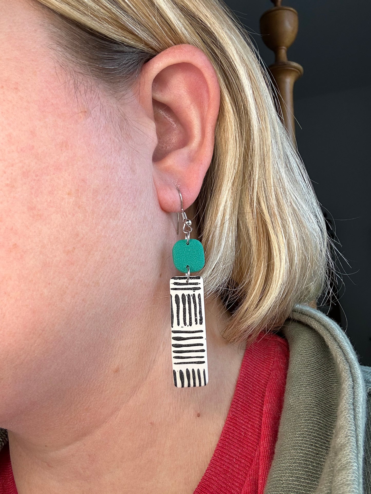 2 Piece Rectangle Dangle