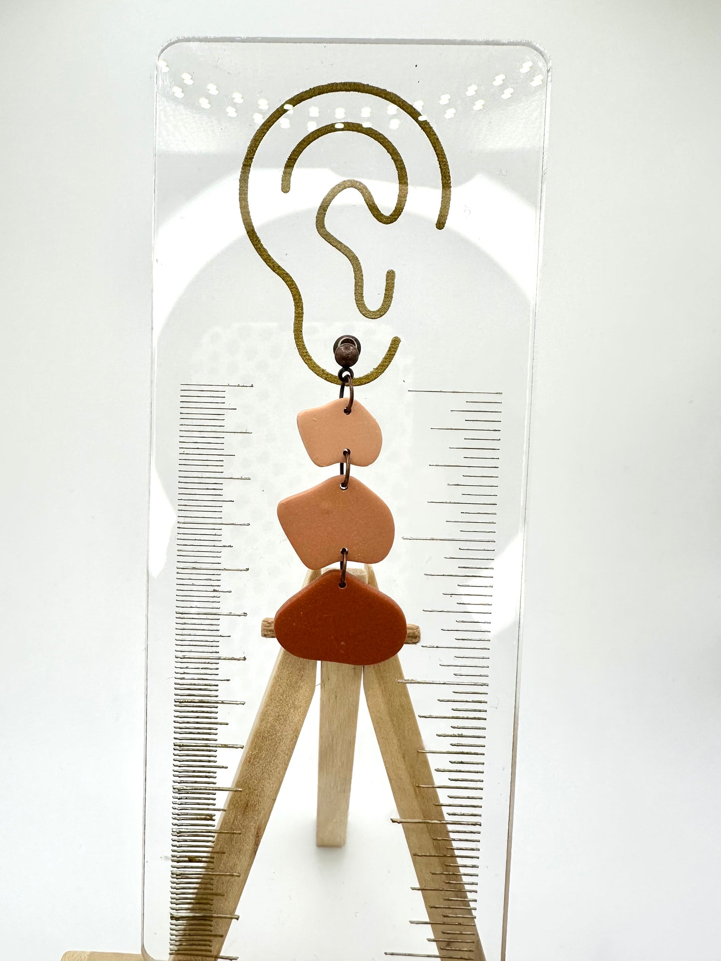 Red Rock Pebble Dangle