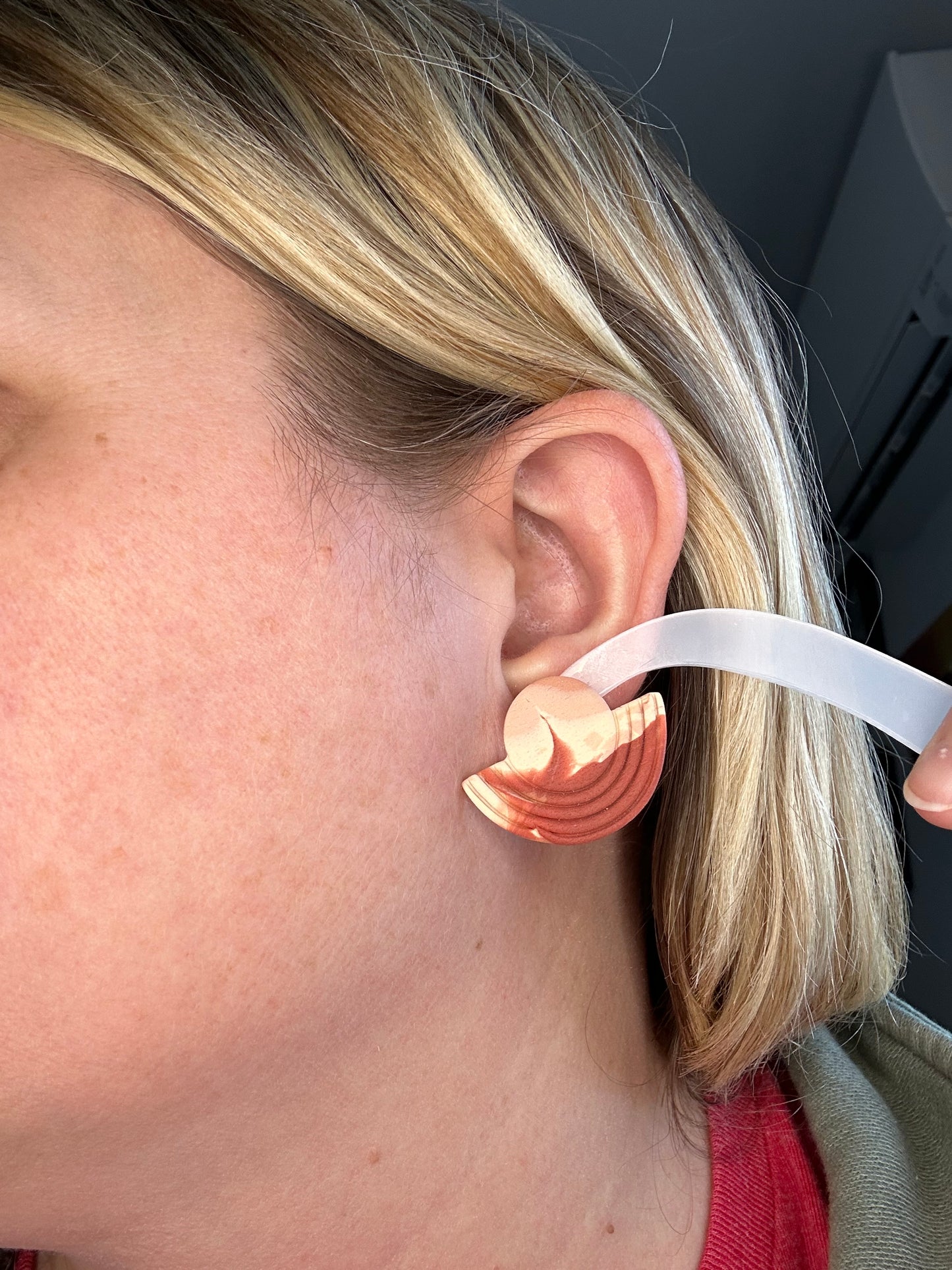 Red Rock Large Statement Stud