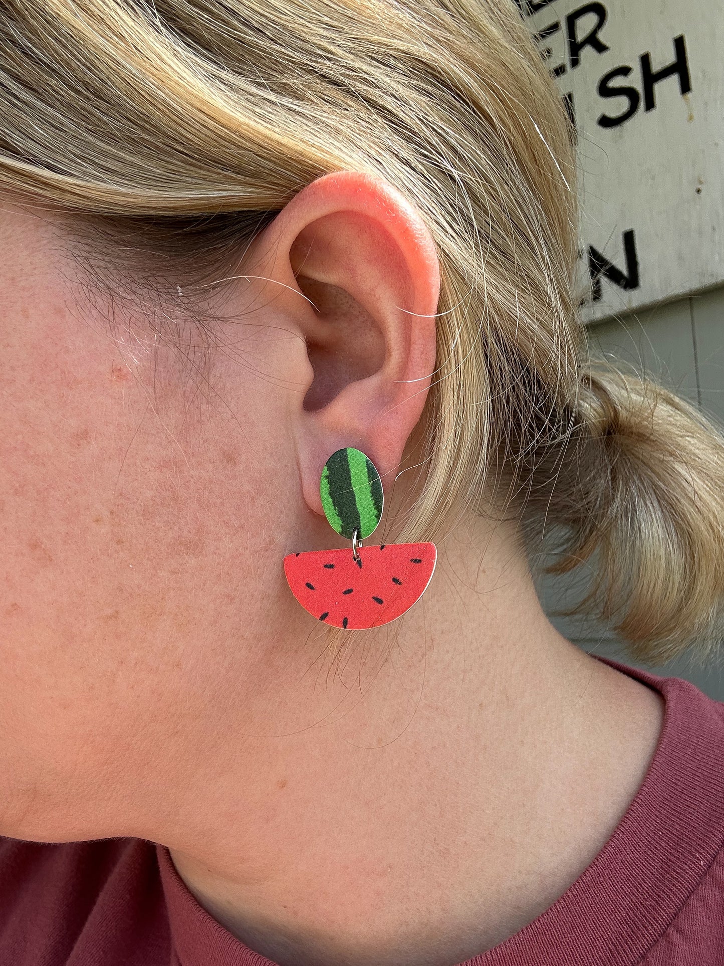 Watermelon Slice Dangle