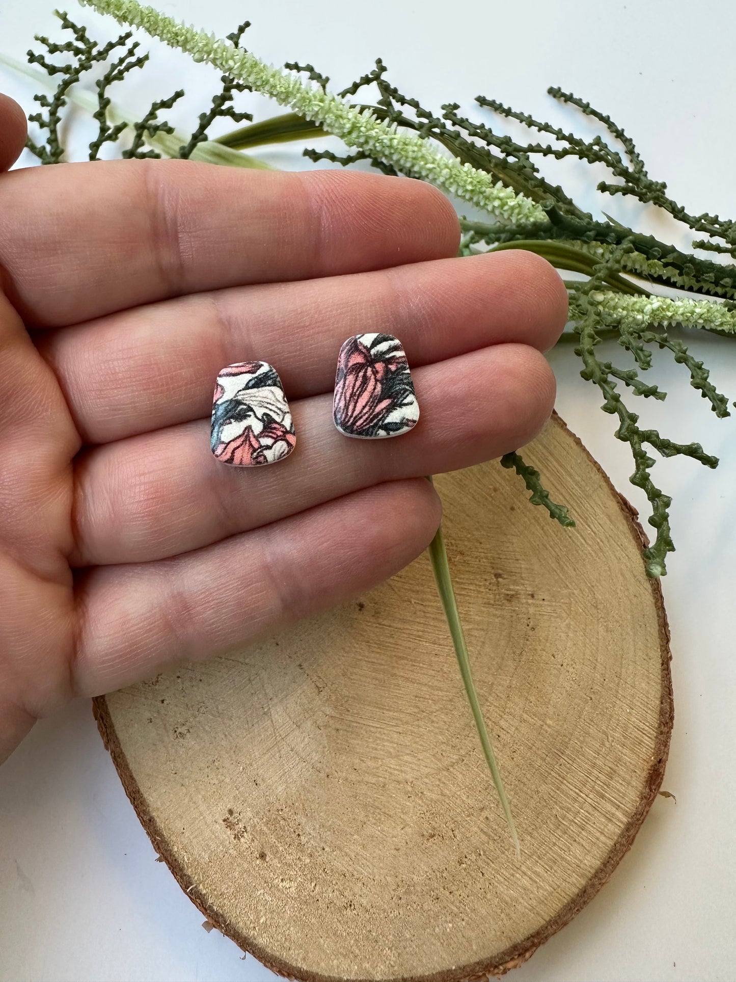 Antique Floral Studs