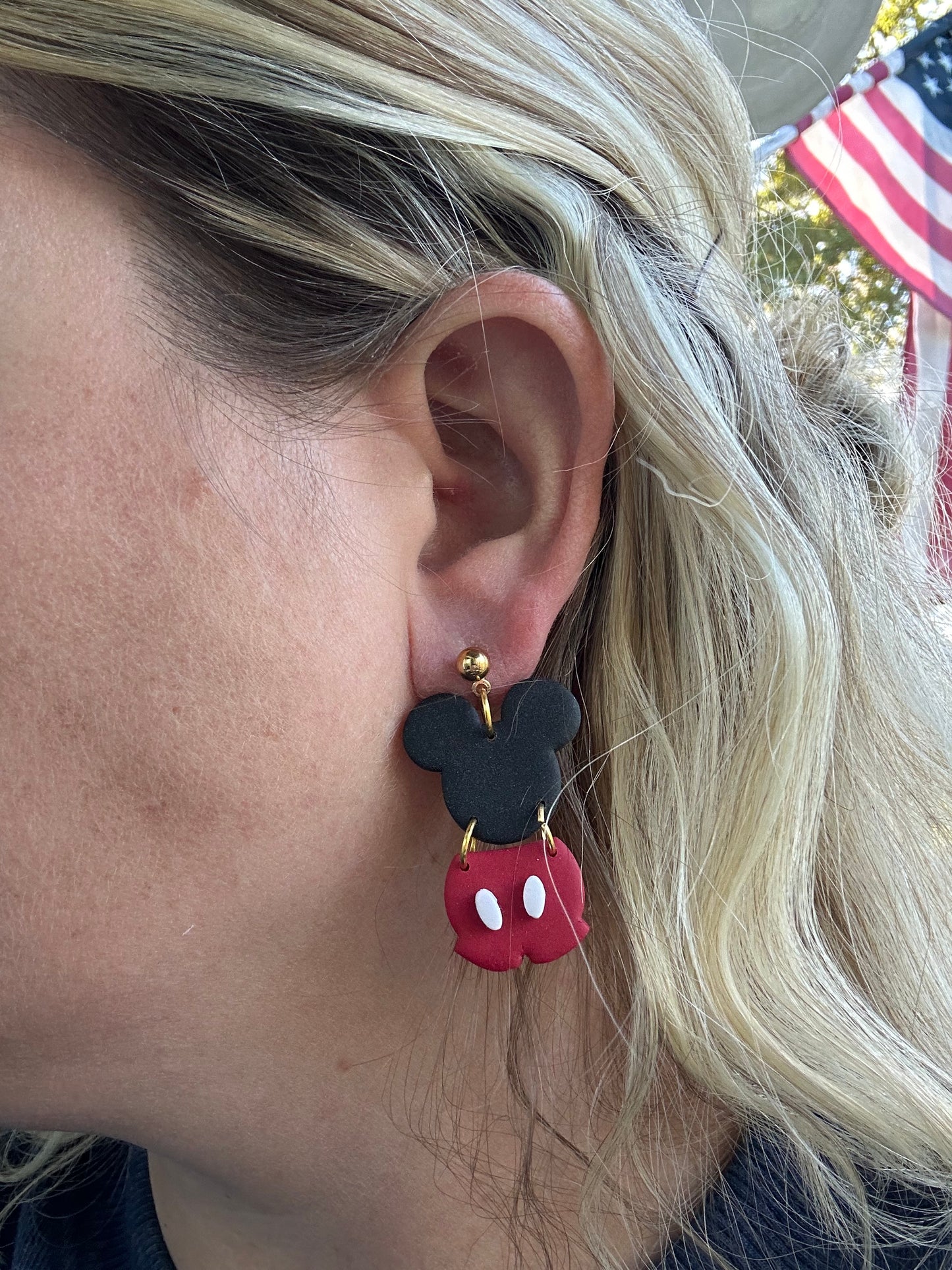 2 Piece Mouse Dangle