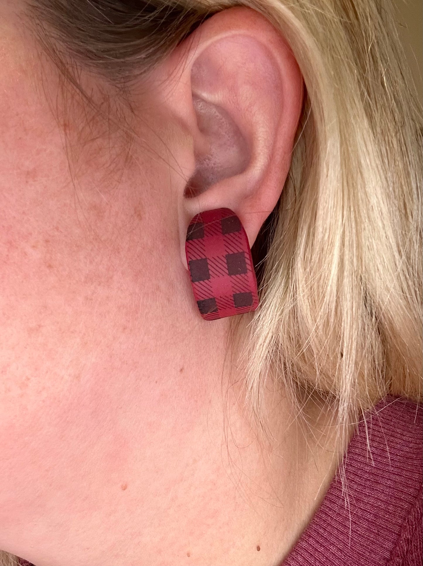 Huggie- Buffalo Plaid