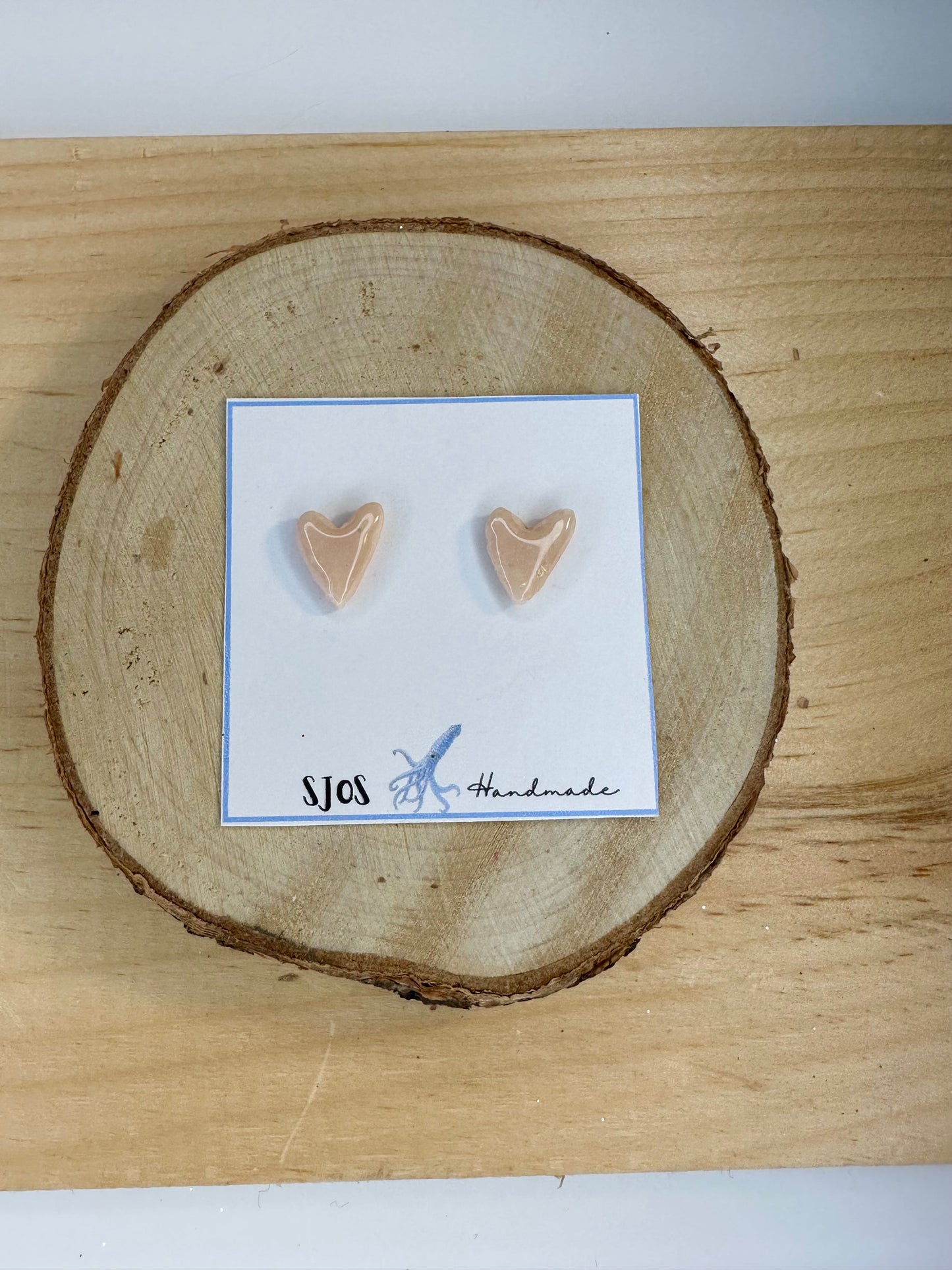 Skinny Heart Studs