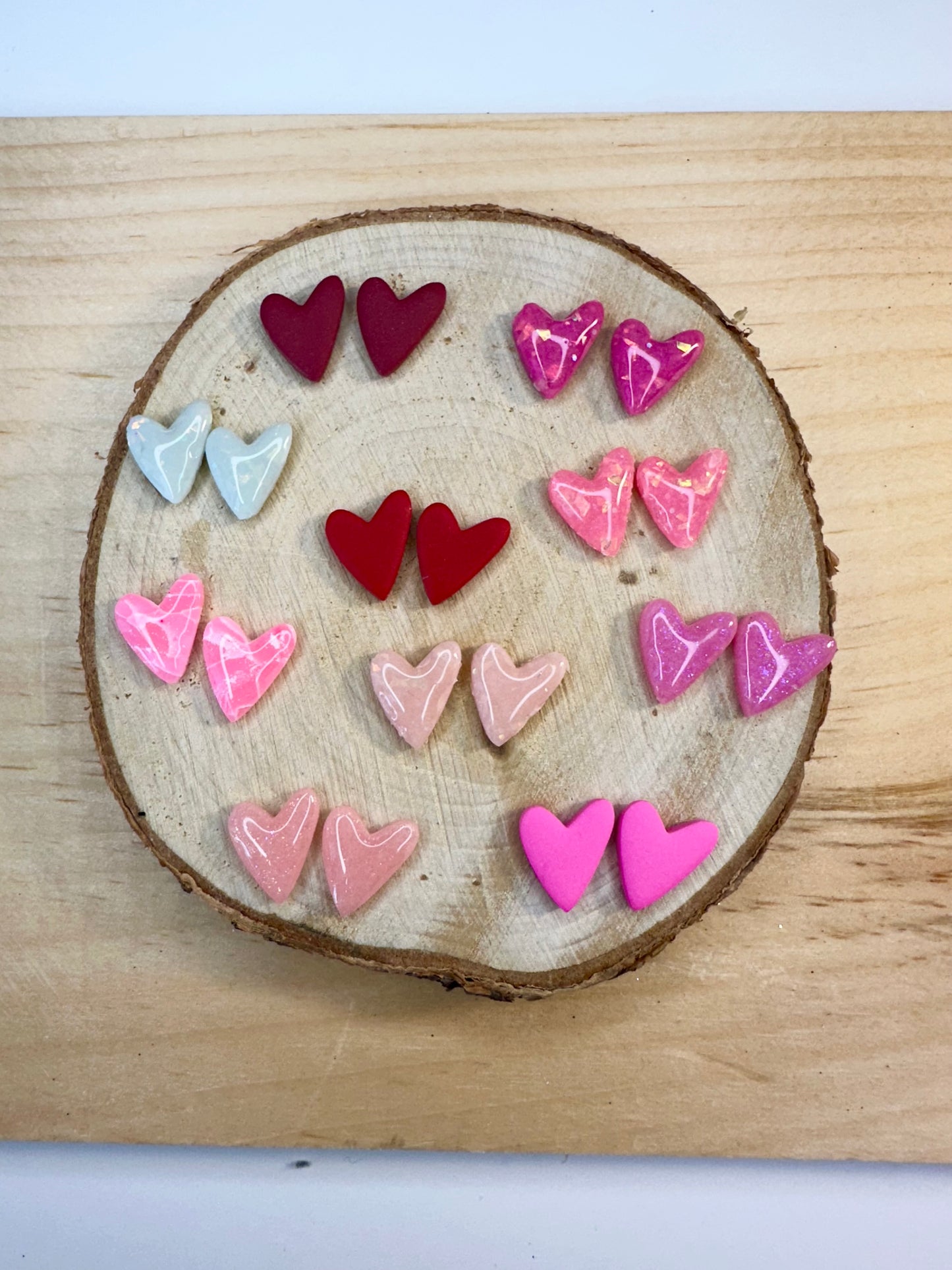 Skinny Heart Studs