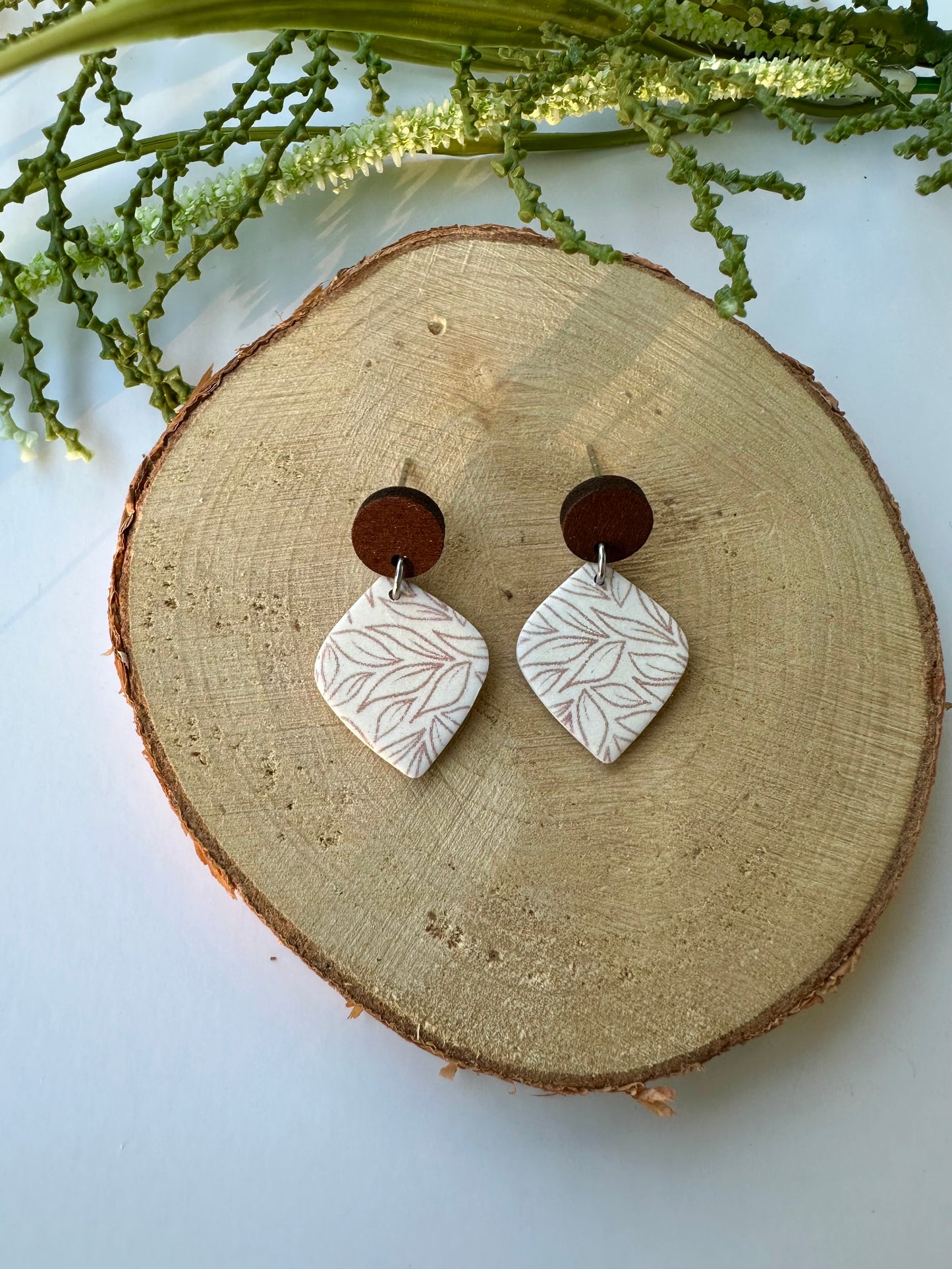 Floral Diamond Dangle