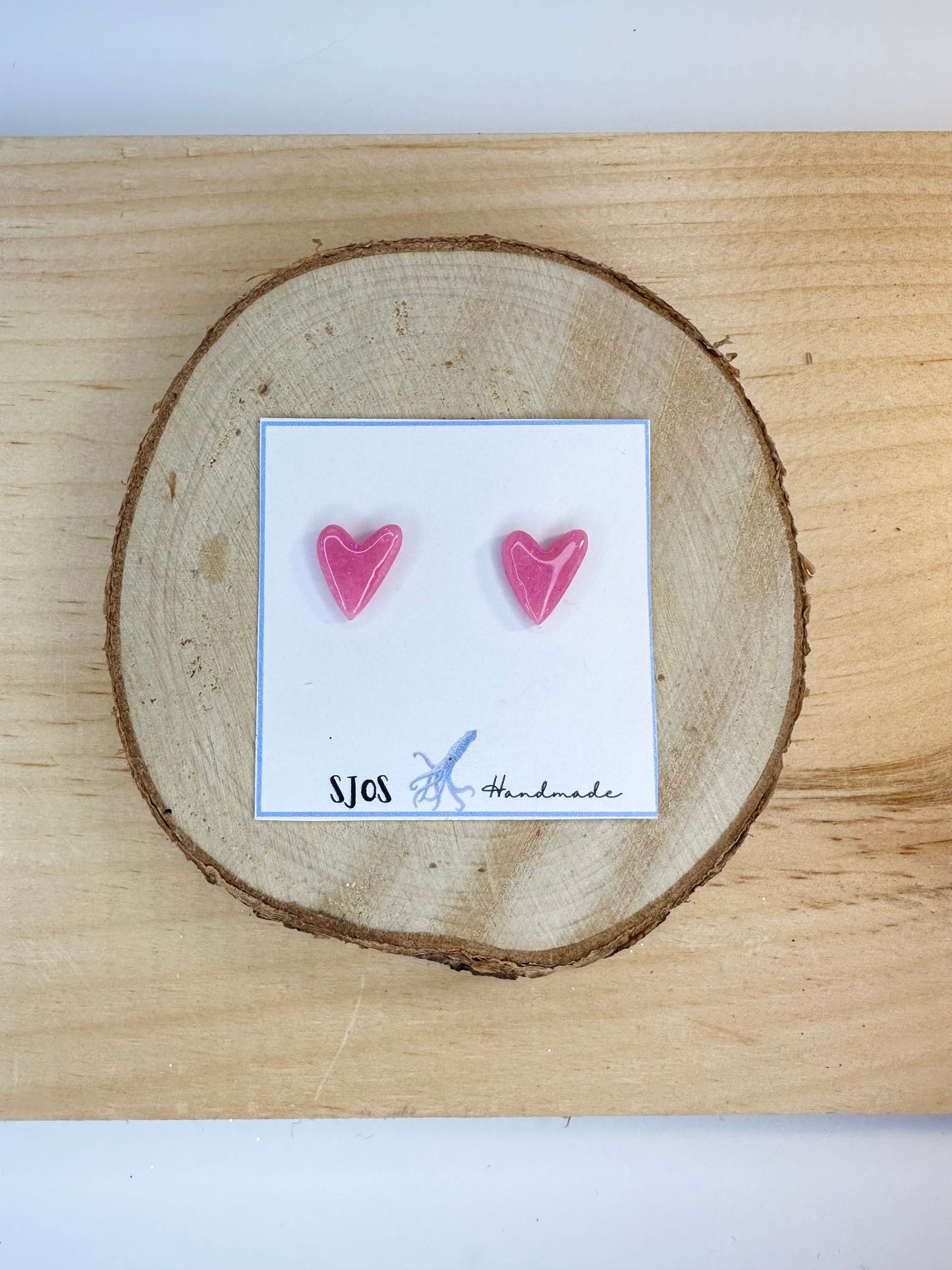 Skinny Heart Studs