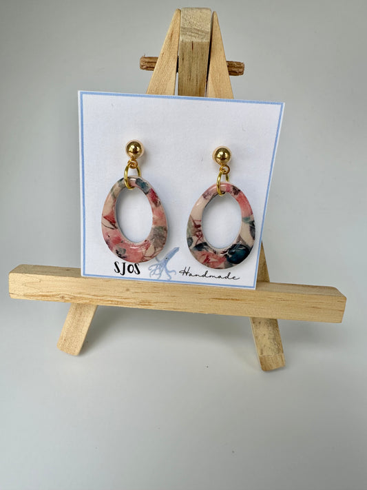 Floral Small Teardrop Dangle