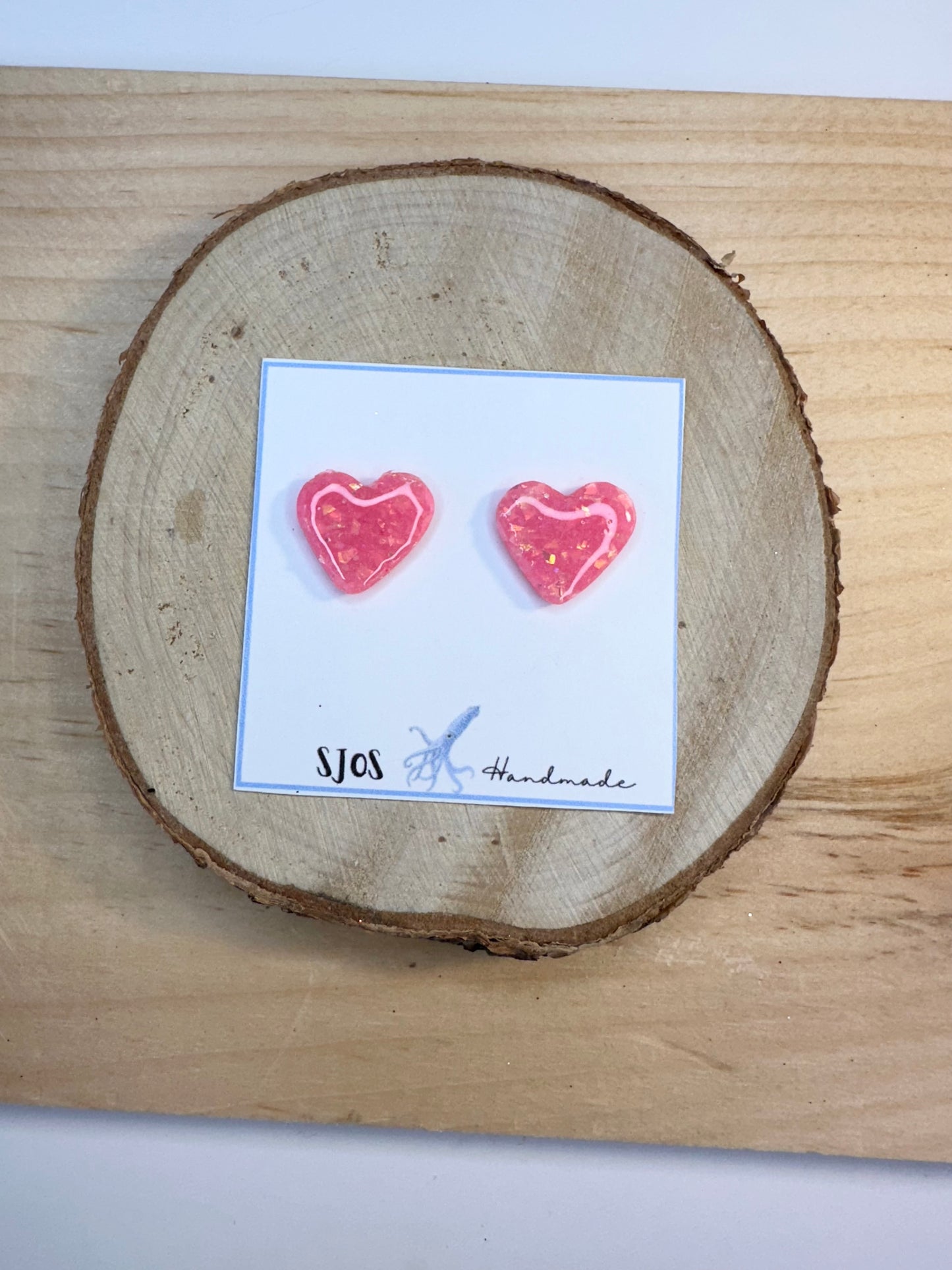 Large Heart Stud