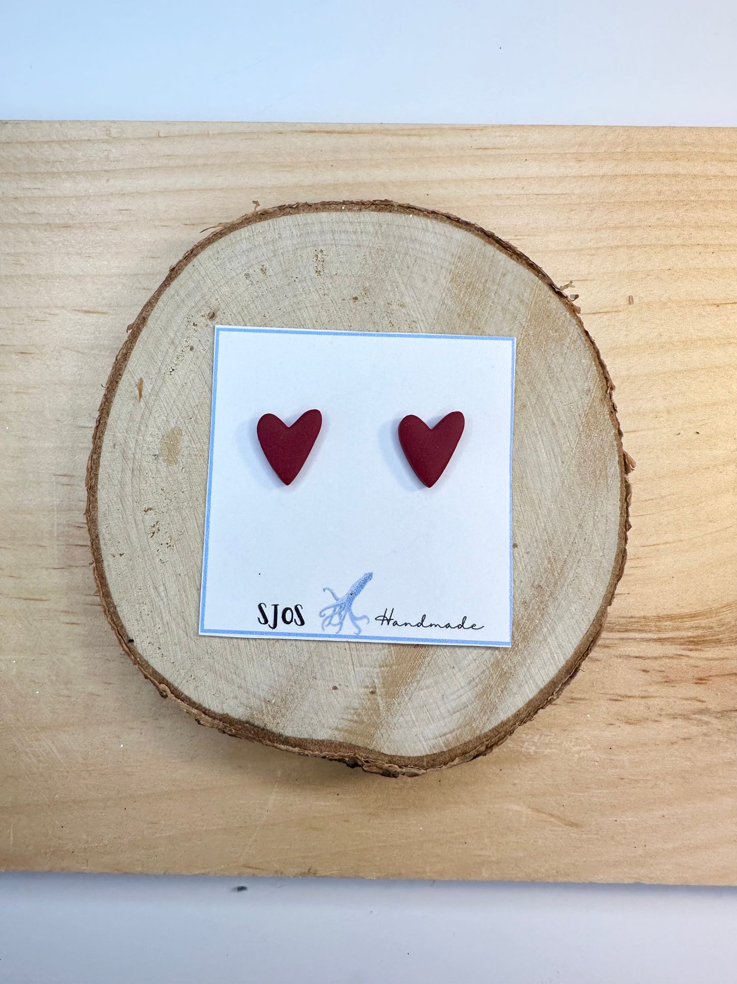 Skinny Heart Studs