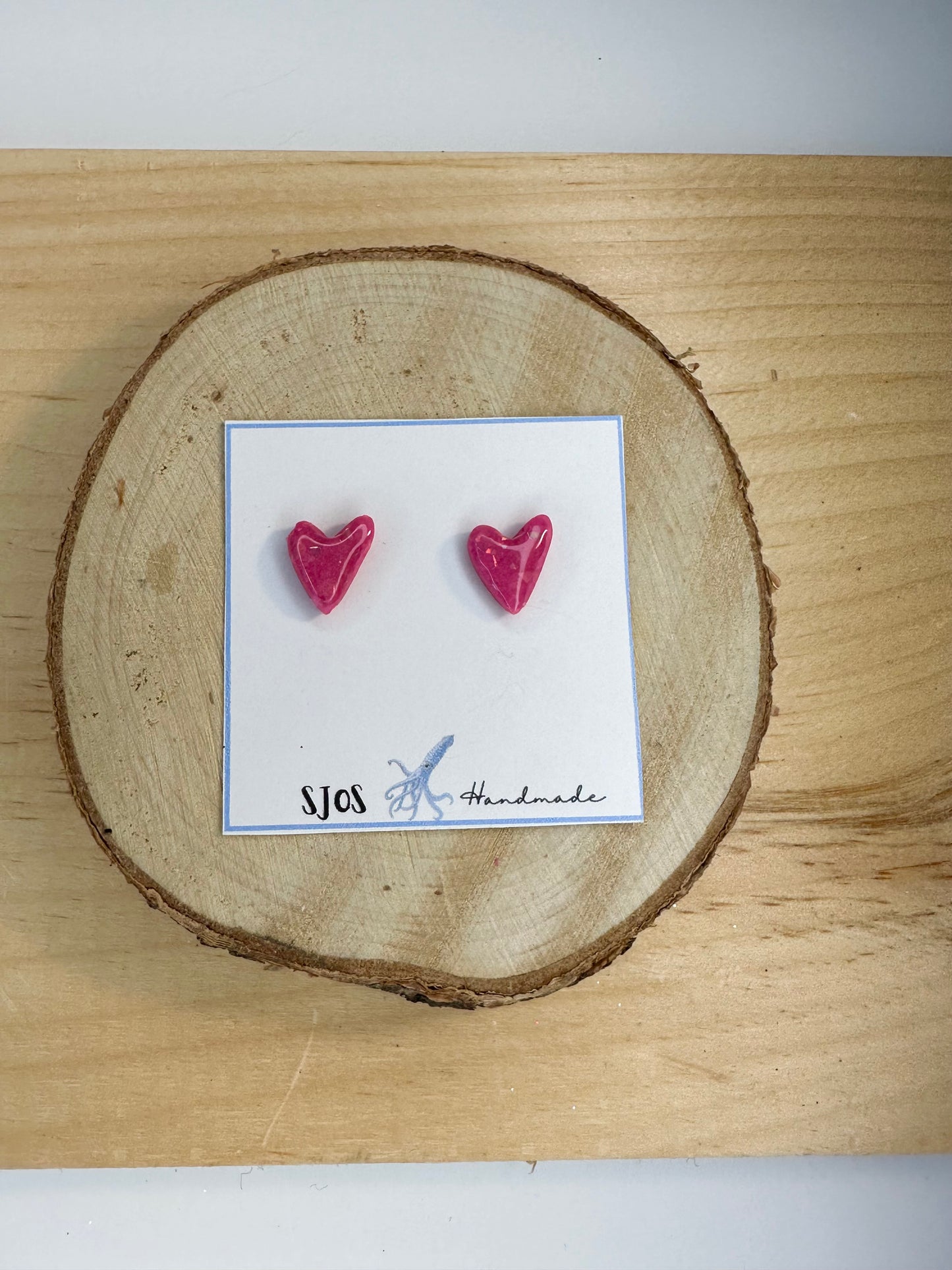 Skinny Heart Studs