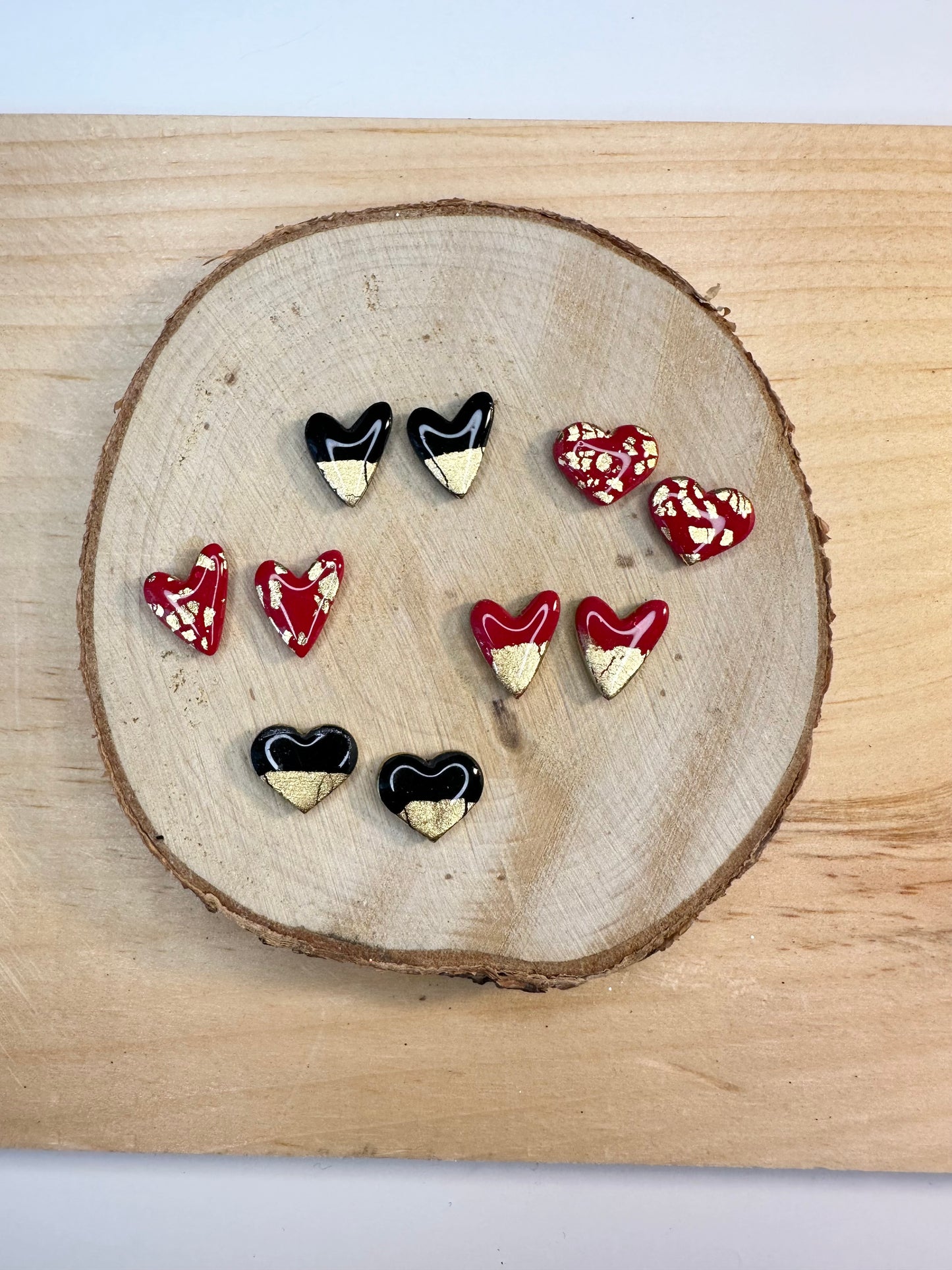 Gold Leaf Hearts