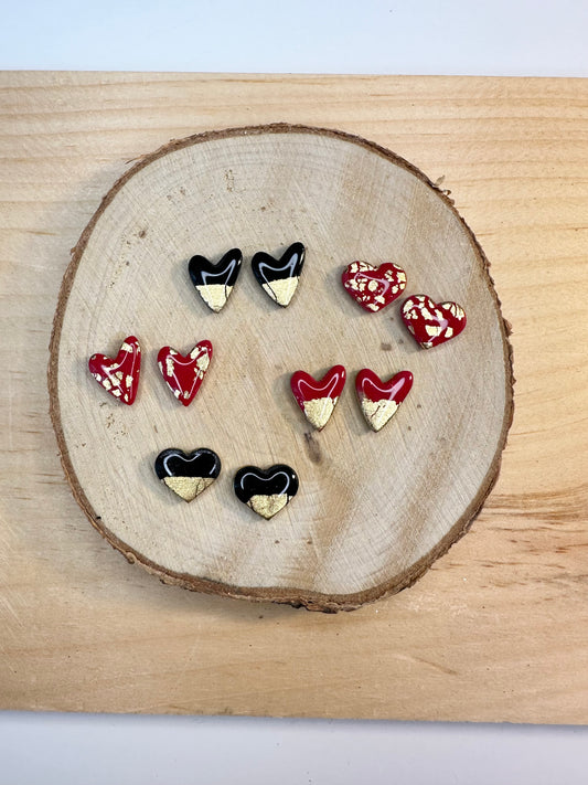 Gold Leaf Hearts