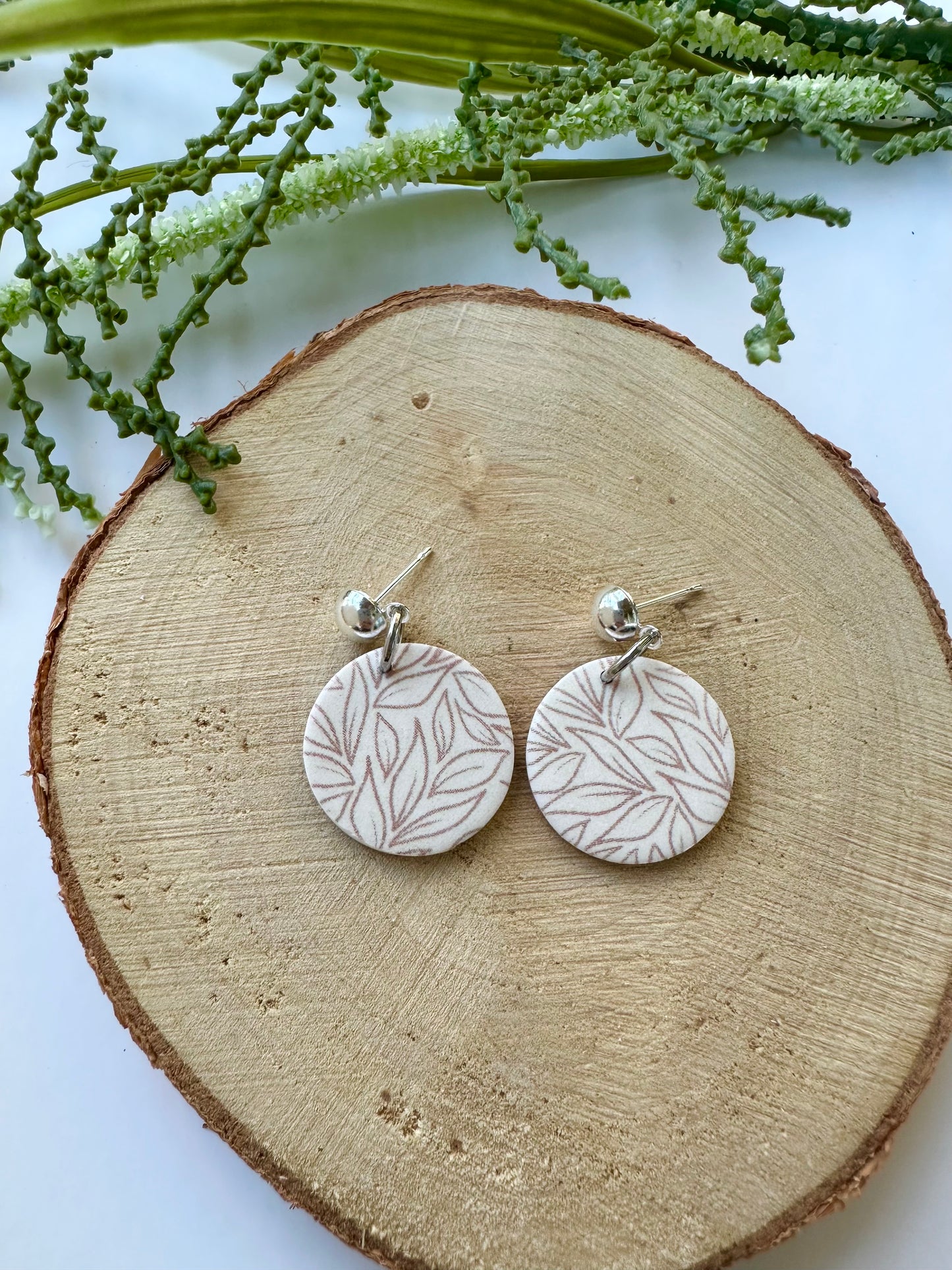 Floral Circle Dangle