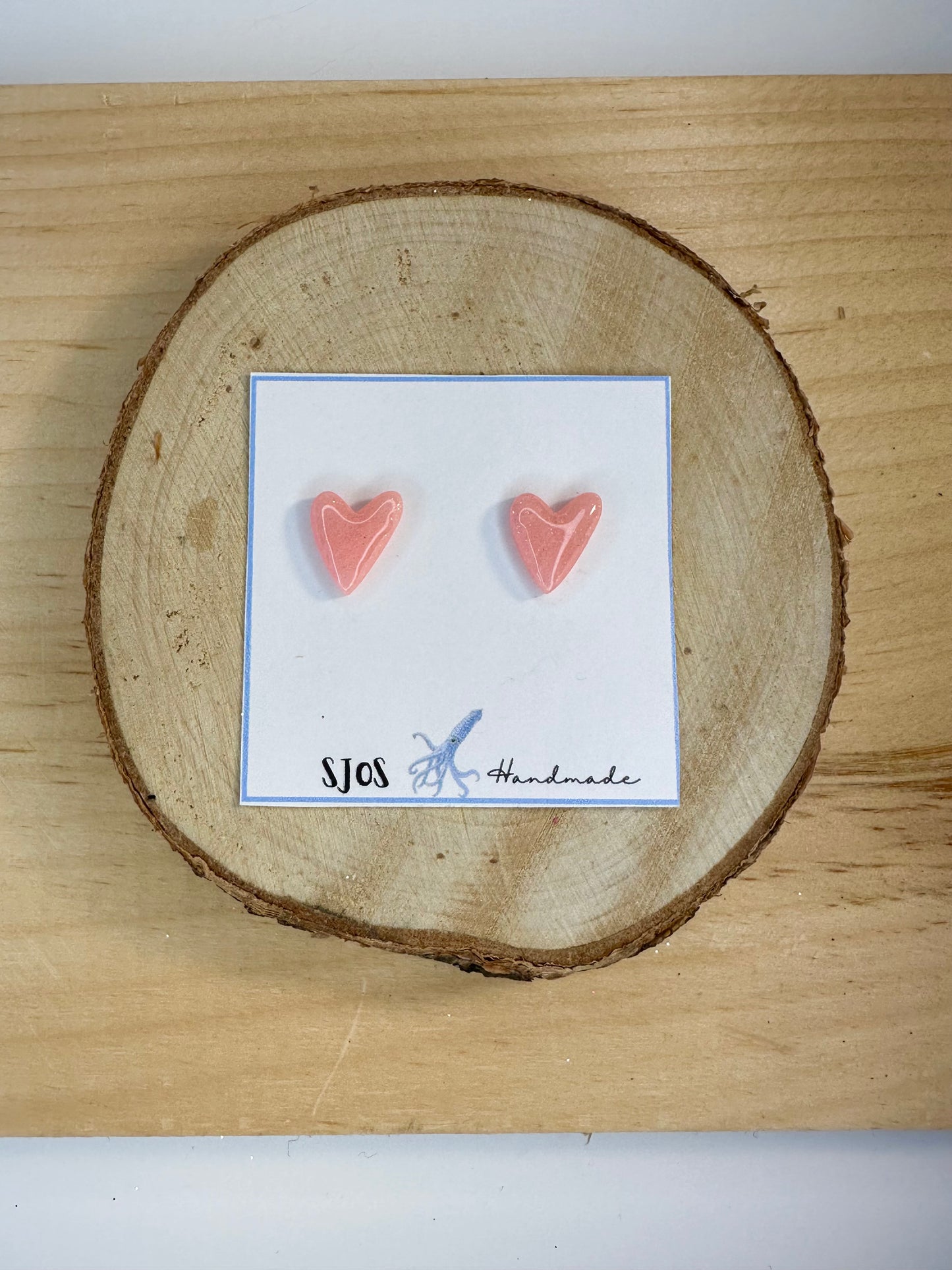Skinny Heart Studs