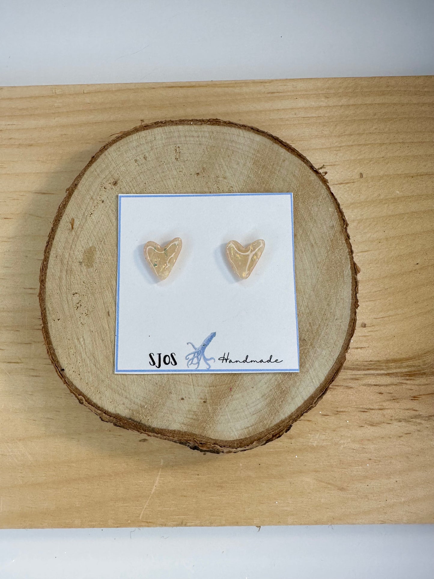 Skinny Heart Studs