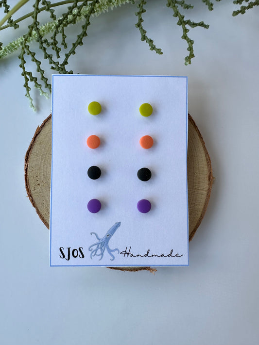 Halloween Mini Circle Stud Pack