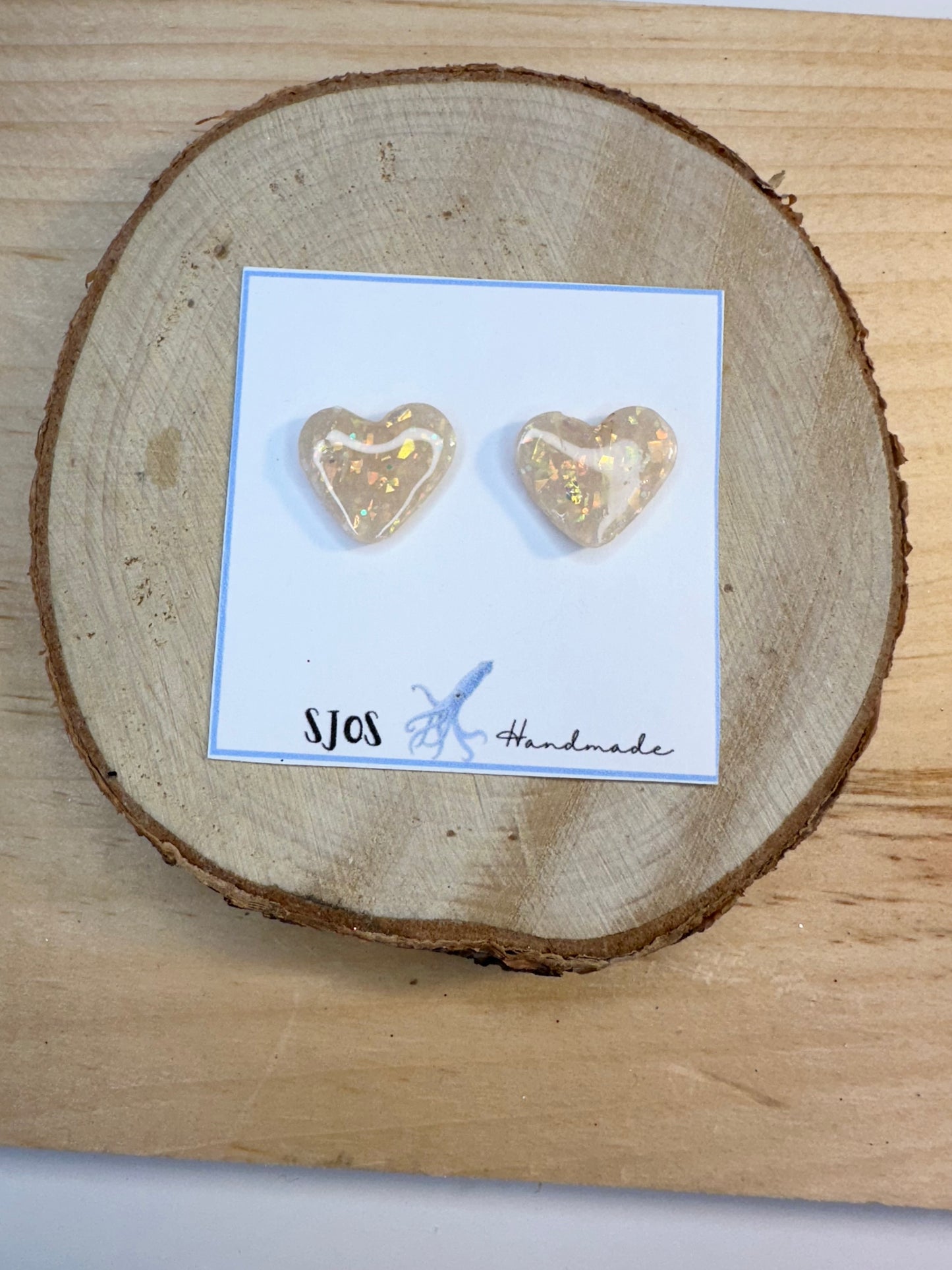 Large Heart Stud