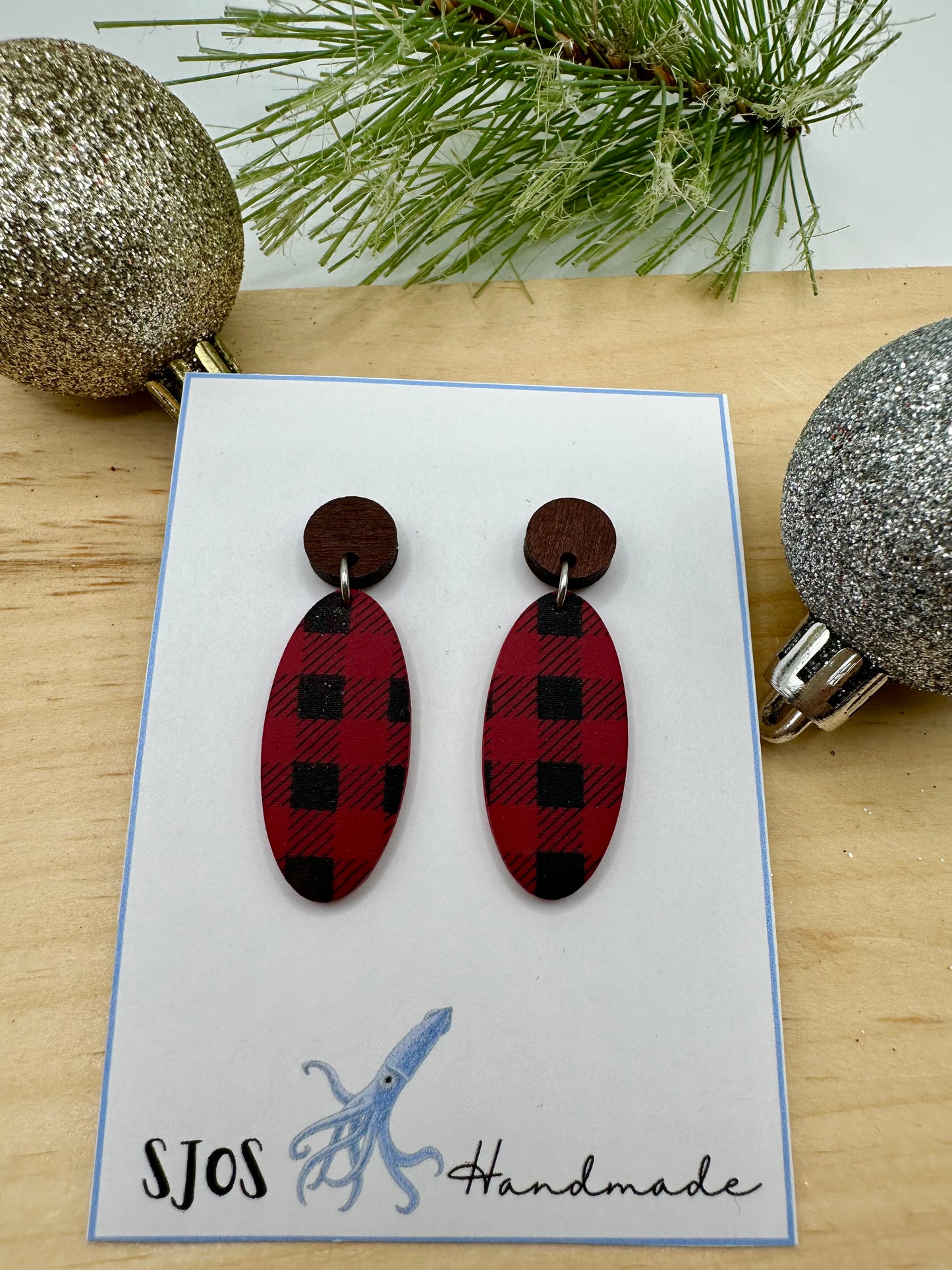 Buffalo Plaid Dangle