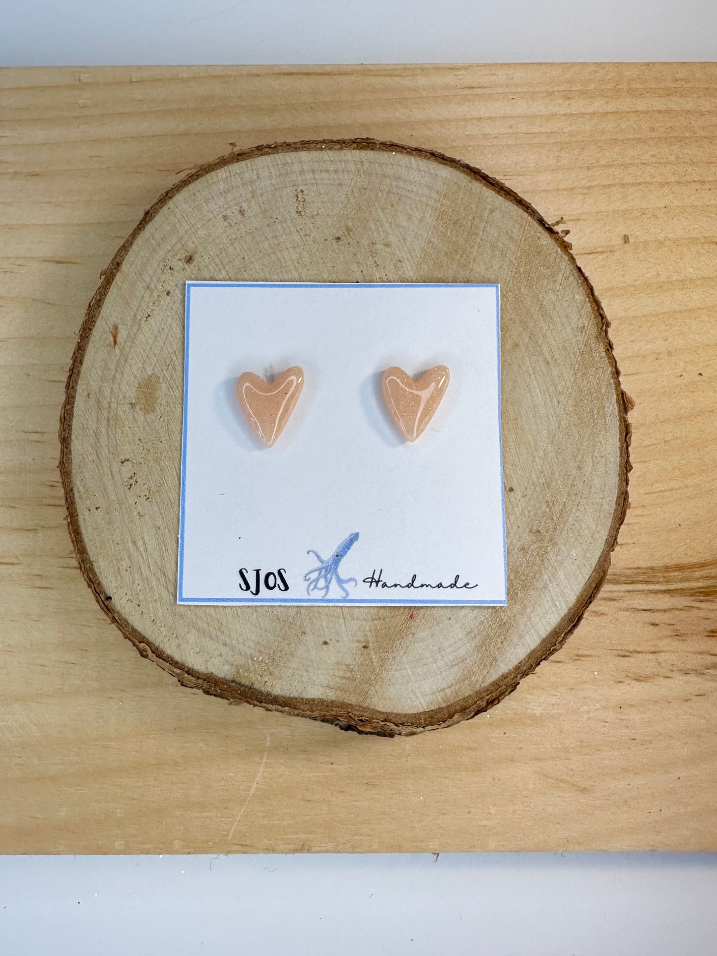 Skinny Heart Studs