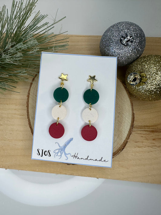 Holiday Mini Circle Dangle- 3 piece