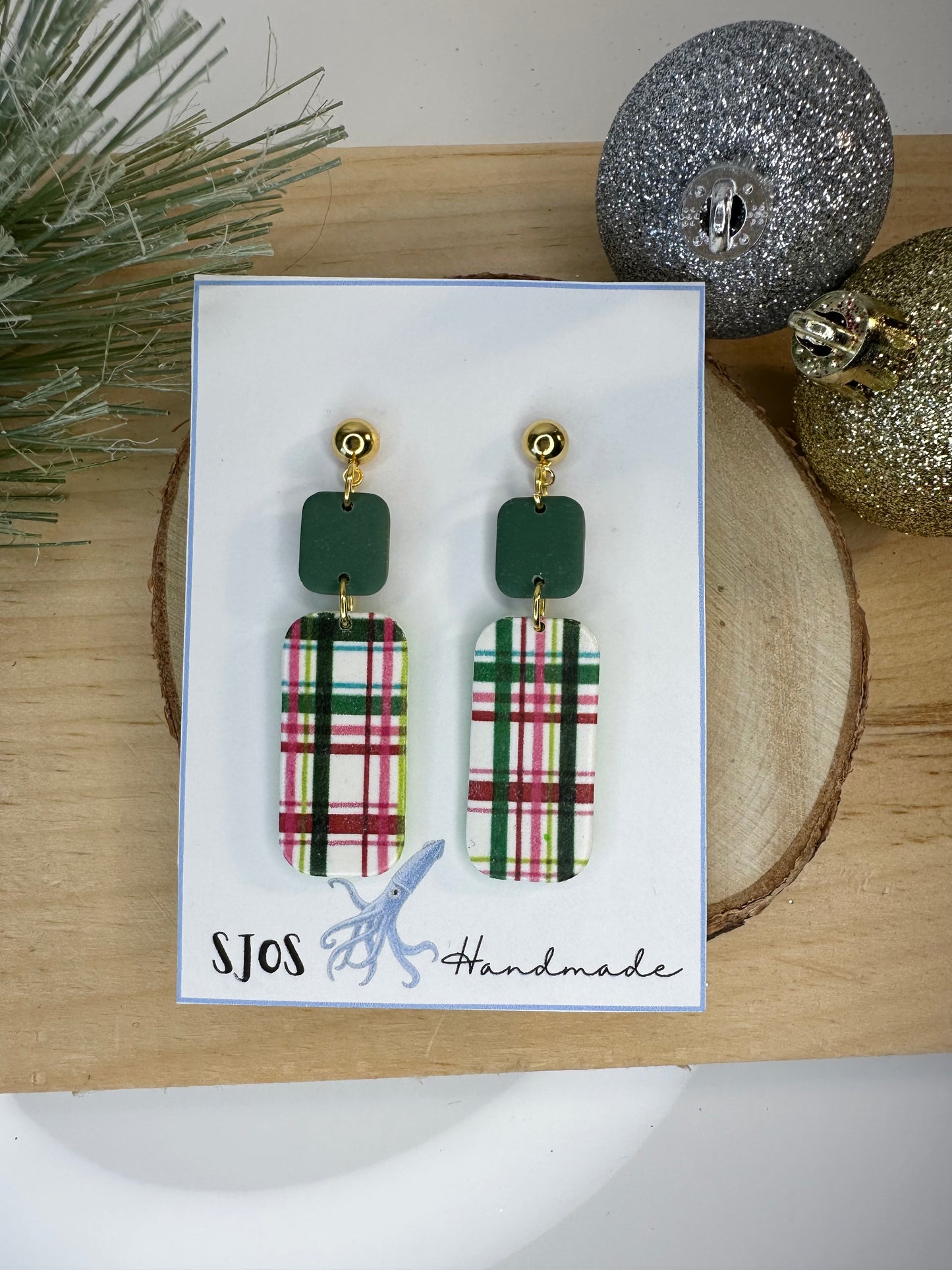 2 Piece Rectangle Dangle