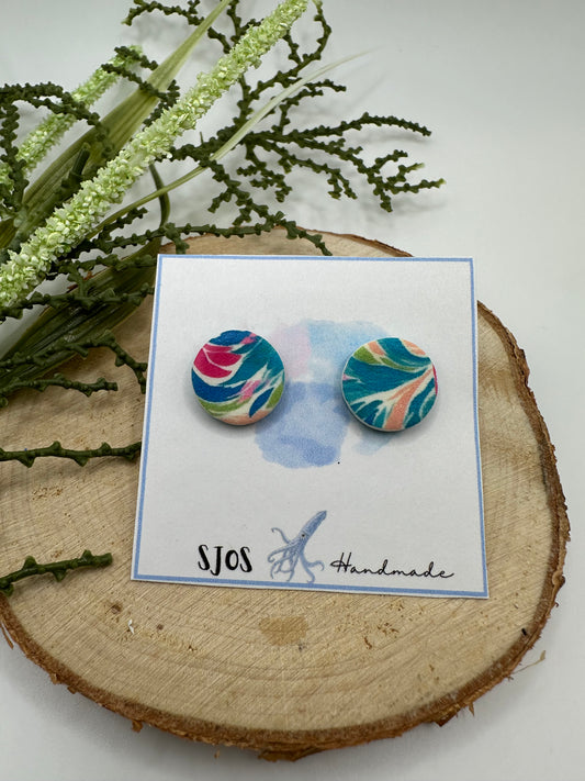 Tropical circle stud