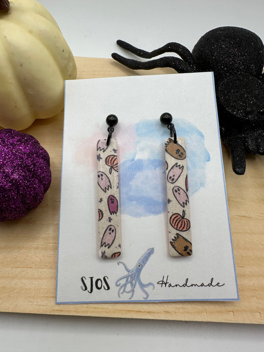 Skinny Rectangle Dangle- Halloween