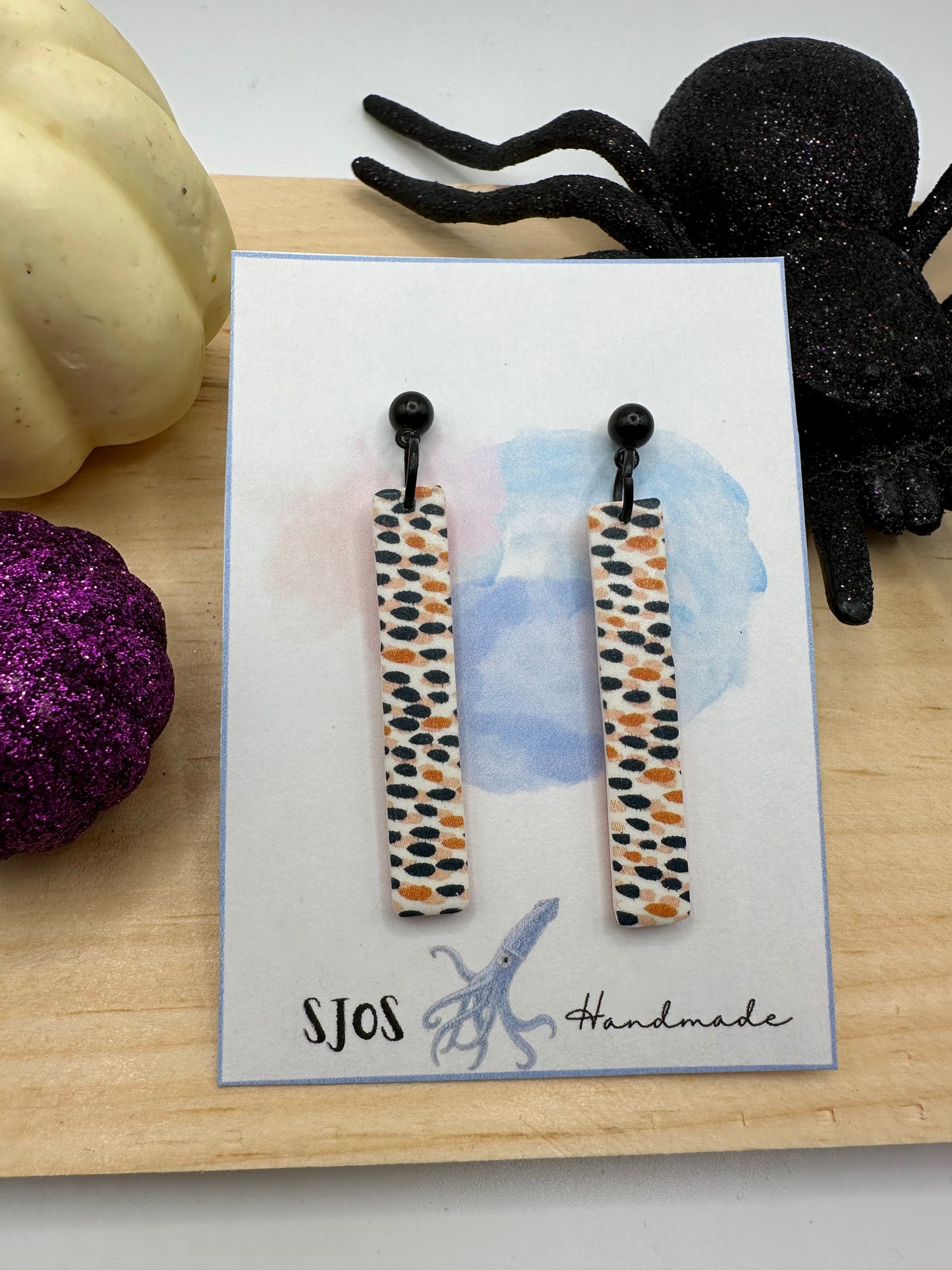 Skinny Rectangle Dangle- Halloween