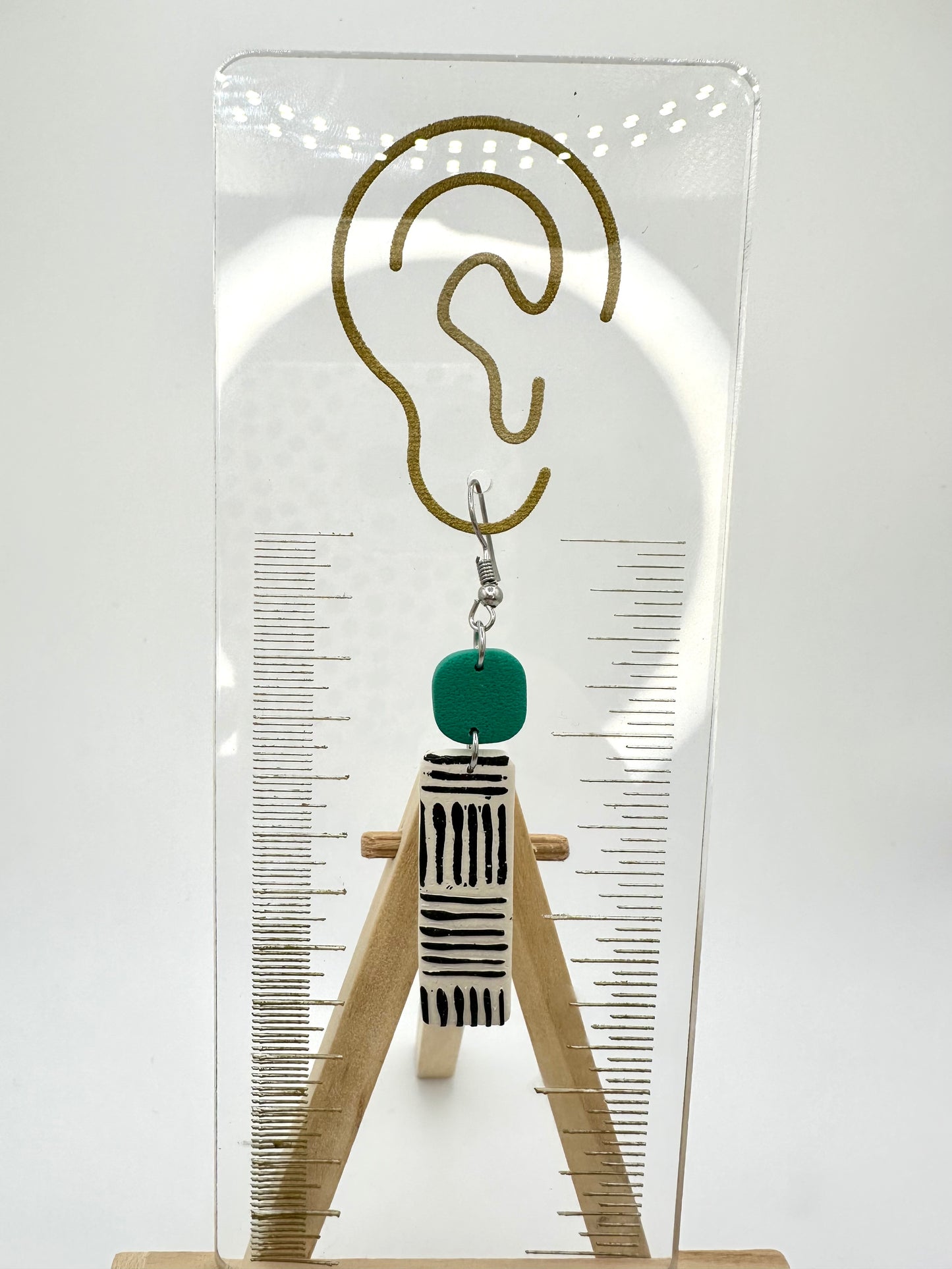 2 Piece Rectangle Dangle