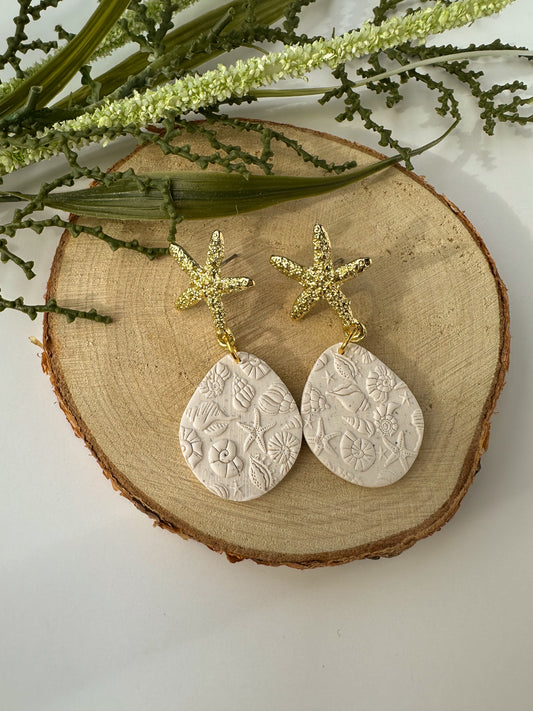 Beach Pattern Organic Dangle