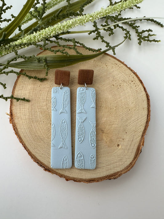 Fish Pattern Rectangle Dangle